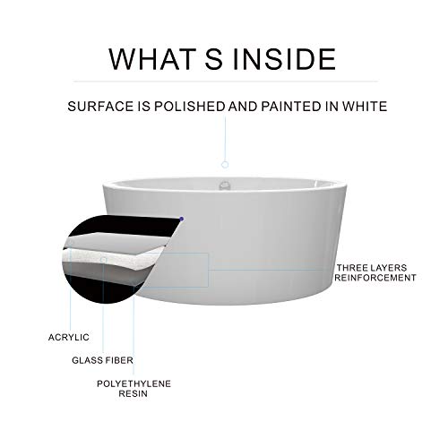 White Acrylic Bathtub