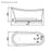 White Acrylic Bathtub