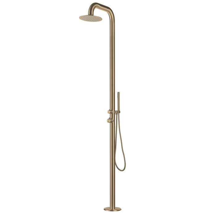 Gold Stainless Steel Outdoor Shower