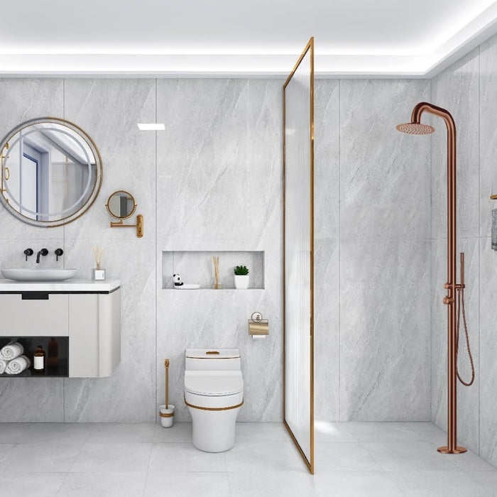 Rose Gold Stainless Steel Outdoor Shower