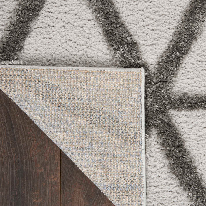 Highlands Grey HND01 Polypropylene & Polyester Contemporary Area Rug - 8 Ft x 10 Ft