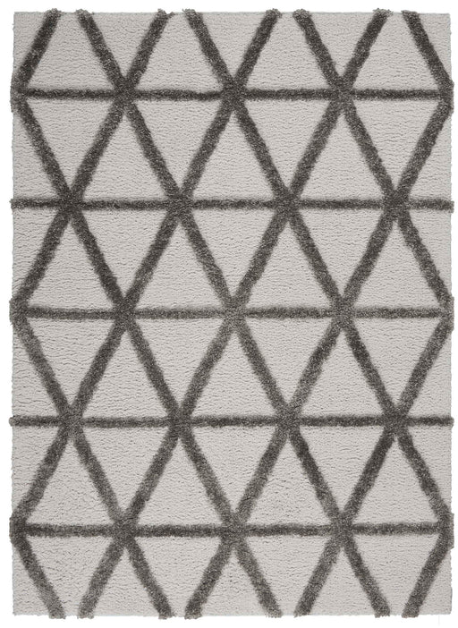 Highlands Grey HND01 Polypropylene & Polyester Contemporary Area Rug - 8 Ft x 10 Ft