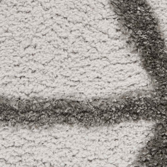 Highlands Grey HND01 Polypropylene & Polyester Contemporary Area Rug - 8 Ft x 10 Ft