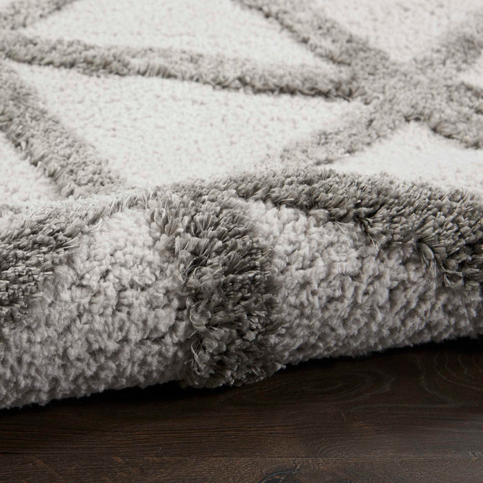 Highlands Grey HND01 Polypropylene & Polyester Contemporary Area Rug - 8 Ft x 10 Ft