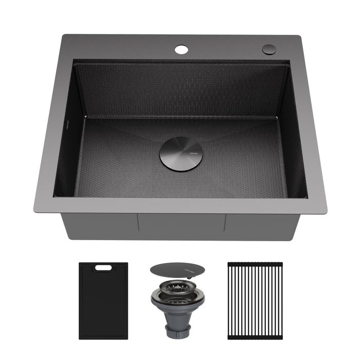 Stainless Steel Gunmetal Grey Kitchen Sink 1