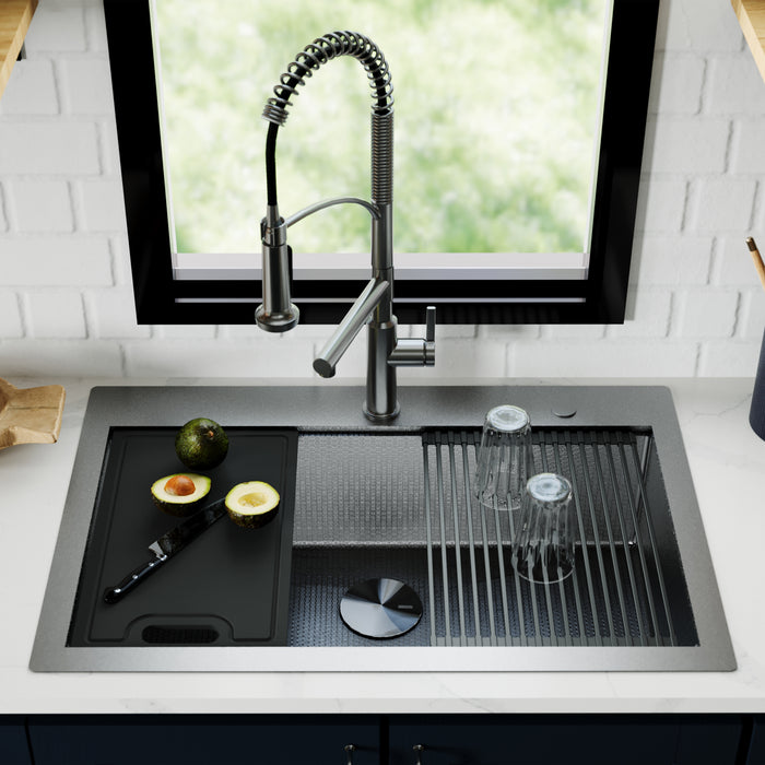 Stainless Steel Gunmetal Grey Kitchen Sink 2