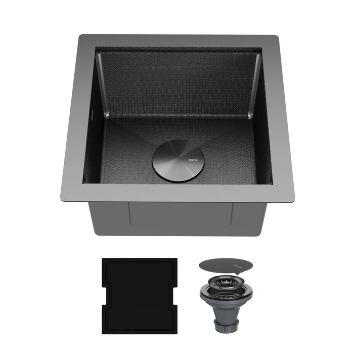 Stainless Steel Gunmetal Grey Kitchen Sink 1