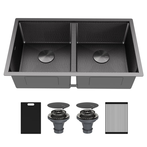 Stainless Steel Gunmetal Grey Kitchen Sink 1