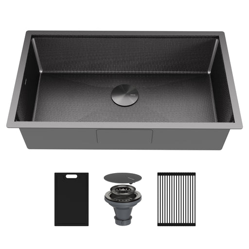 Stainless Steel Gunmetal Grey Kitchen Sink 1