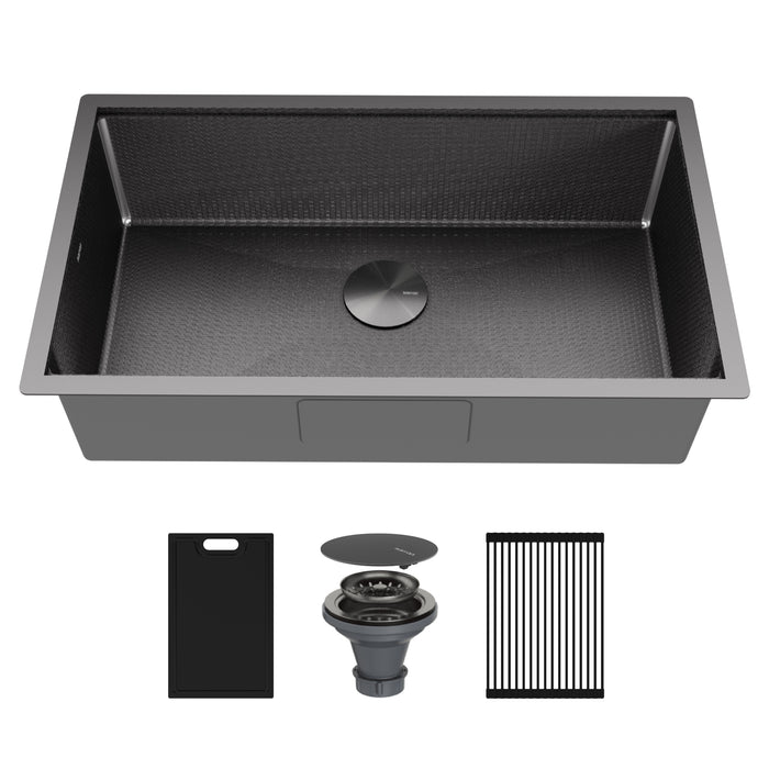 Stainless Steel Gunmetal Grey Kitchen Sink 1