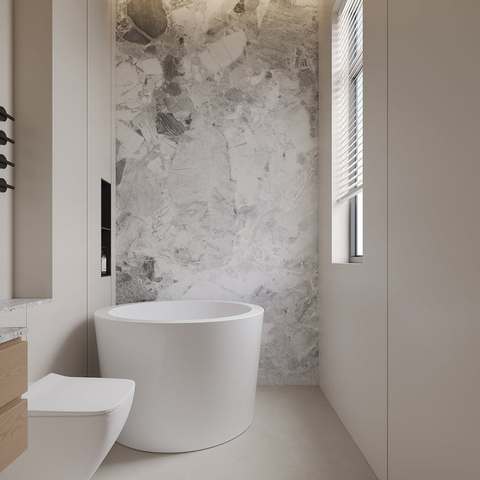 White Acrylic Bathtub
