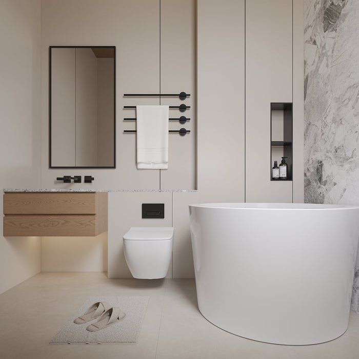 White Acrylic Bathtub