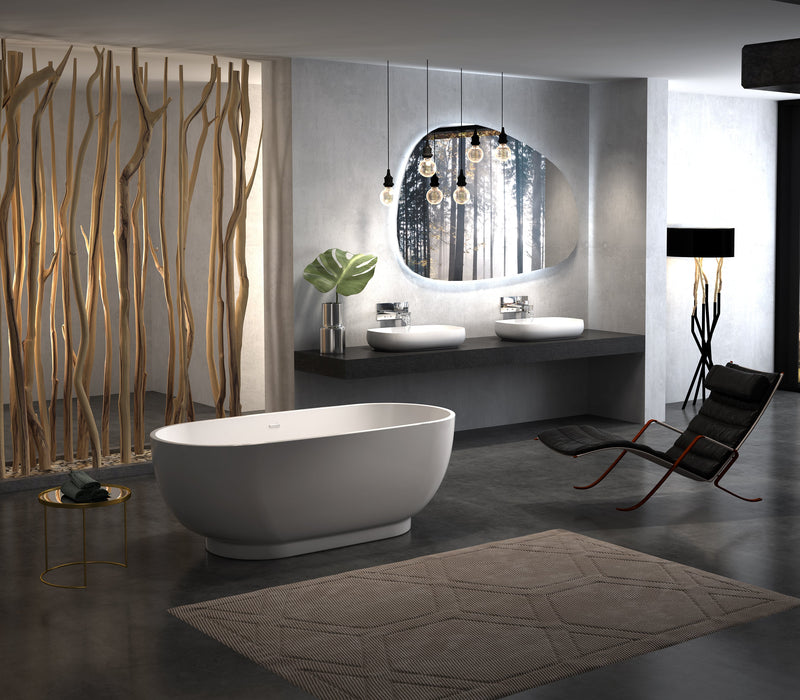 White Acrylic Bathtub