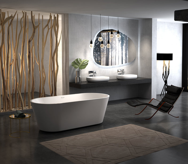 White Acrylic Bathtub