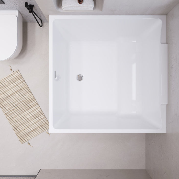 White Acrylic Bathtub