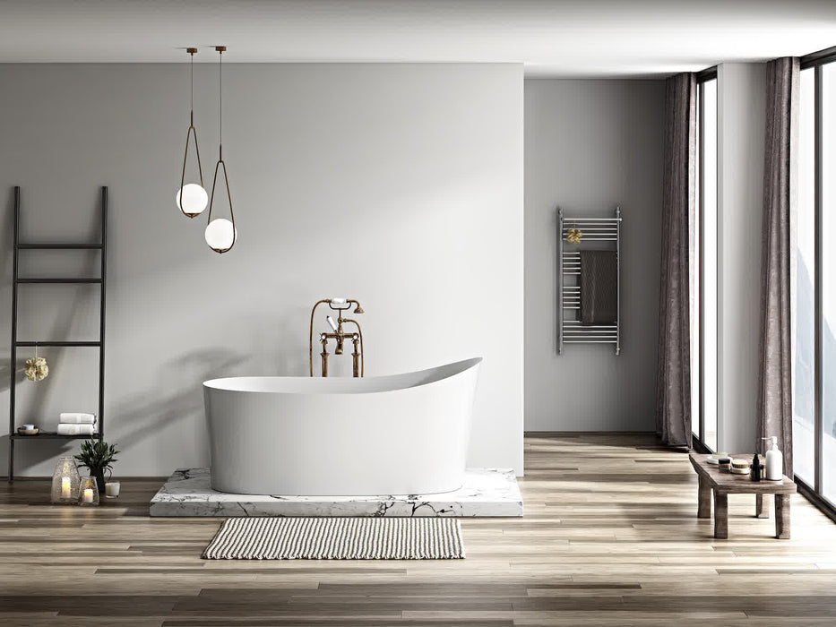 White Acrylic Bathtub