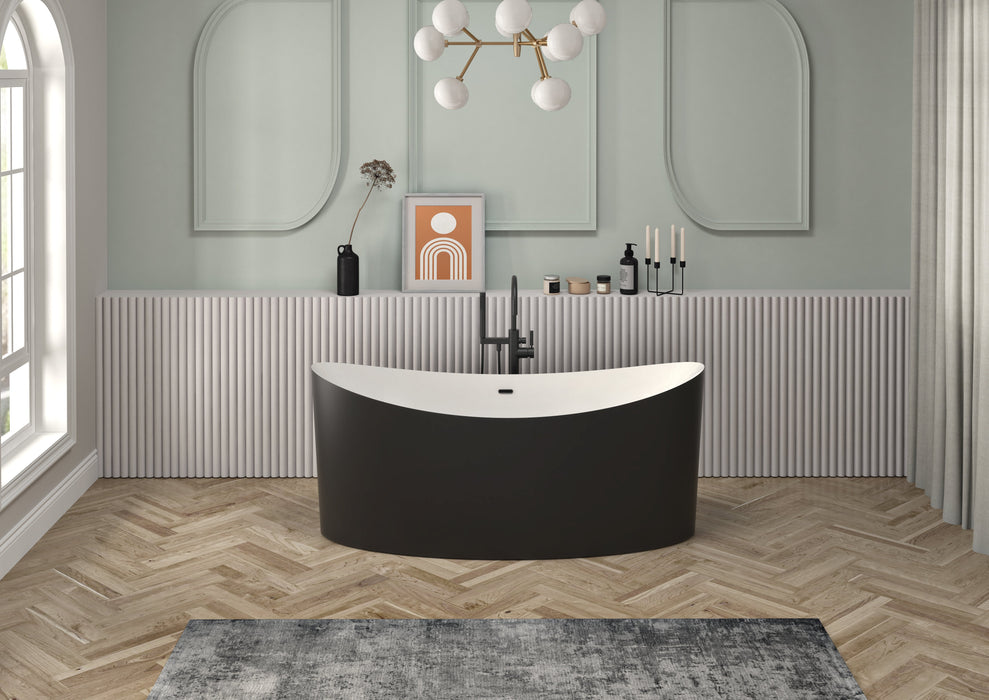 White Acrylic Bathtub