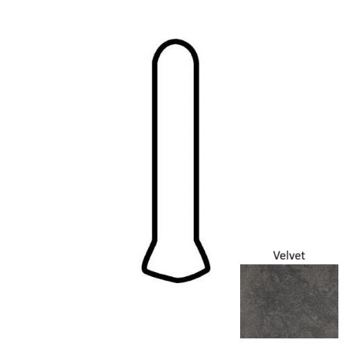 Haddonstone Porcelain Velvet HS08 Cove Base Outcorner Matte 1