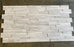 White Wood Honed Marble Ledgestone - 6" x 24"