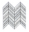 Clearance Sale! Haisa Blue Large Marble Mosaic - 1 1/4" x 4"