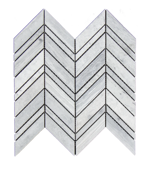 Clearance Sale! Haisa Blue Large Marble Mosaic - 1 1/4" x 4"