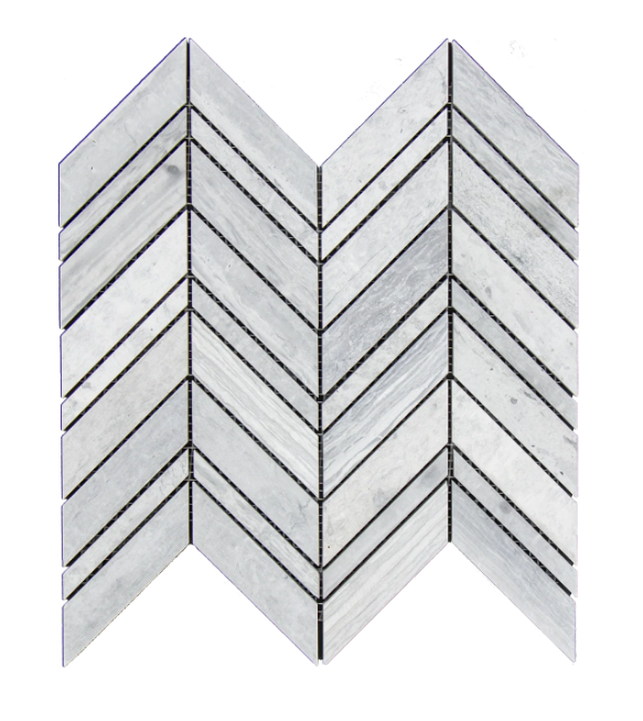 Clearance Sale! Haisa Blue Large Marble Mosaic - 1 1/4" x 4"