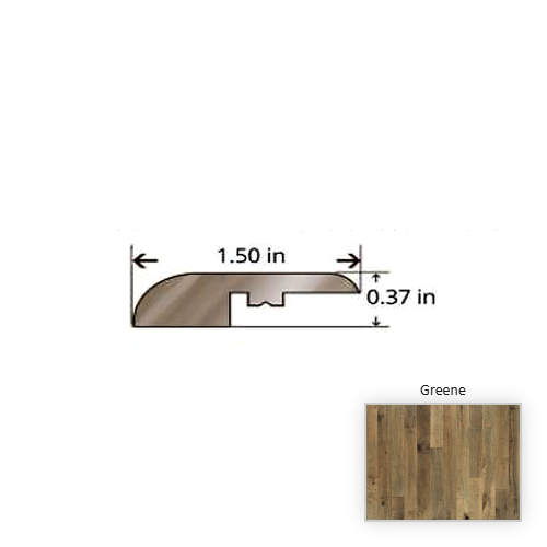 Grain and Saw Maple Greene Hardwood Moulding / Trim - 84.25" Reducer