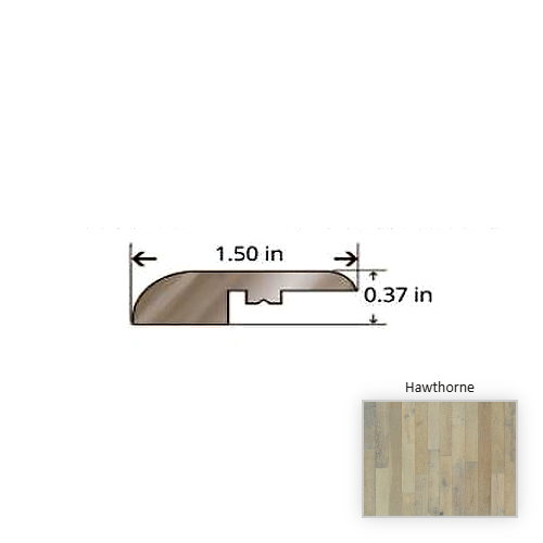 Novella Oak Hawthorne Hardwood Moulding / Trim - 84.25" Reducer