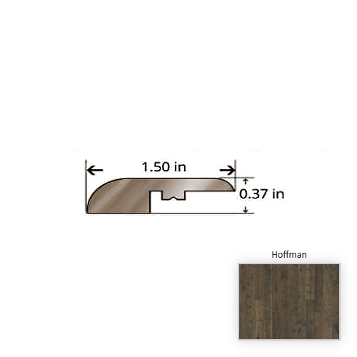 Grain and Saw Hickory Hoffman Hardwood Moulding / Trim - 84.25" Reducer