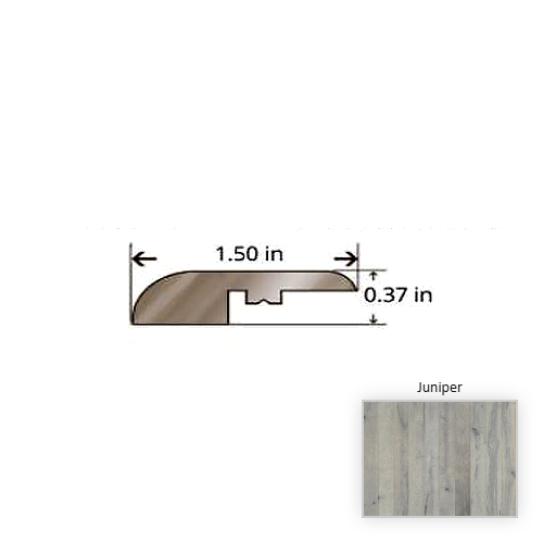 True Maple Juniper Hardwood Moulding / Trim - 84.25" Reducer