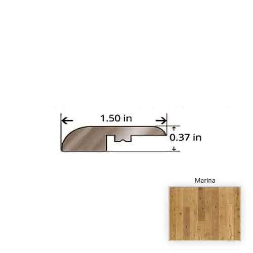 Ventura Oak Marina Hardwood Moulding / Trim - 84.25" Reducer