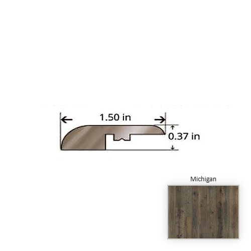 Avenue Hickory Michigan Hardwood Moulding / Trim - 84.25" Reducer