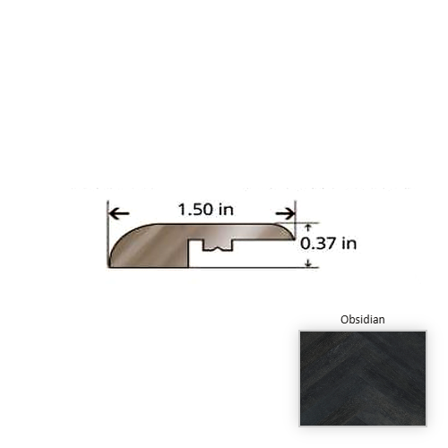 Emporium Oak Obsidian Hardwood Moulding / Trim - 84.25" Reducer