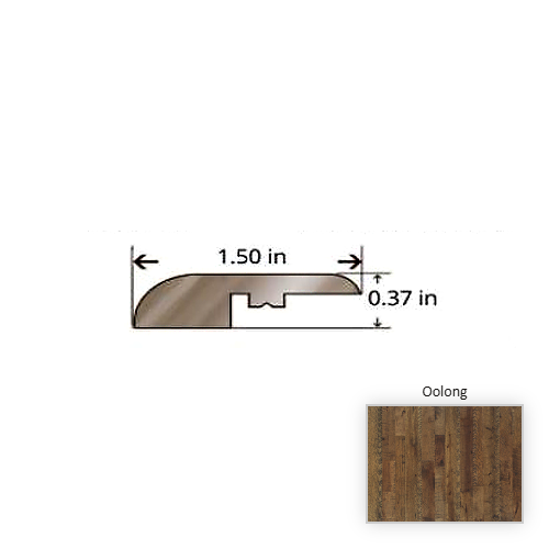Organic 567 Hickory Oolong Hardwood Moulding / Trim - 84.25" Reducer