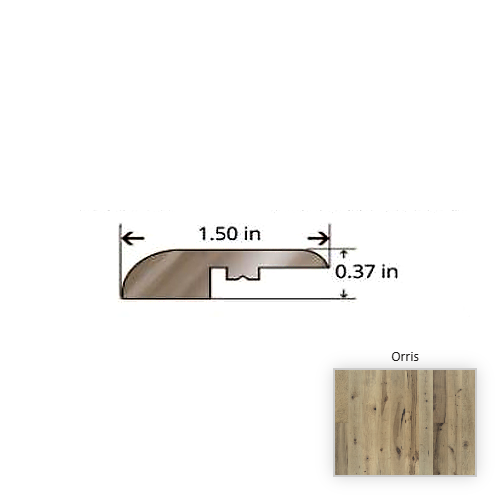 True Maple Orris Hardwood Moulding / Trim - 84.25" Reducer