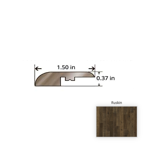 Serenity Oak Calm Hardwood Moulding / Trim - 84.25" Reducer