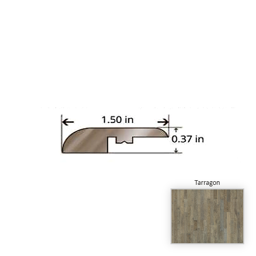 Organic Solid Oak Tarragon Hardwood Moulding / Trim - 84.25" Reducer