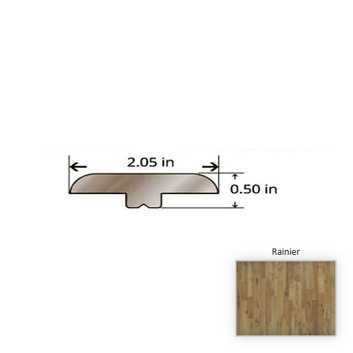 Crestline Solid Hickory Rainier Hardwood Moulding / Trim - 84.25" T Molding