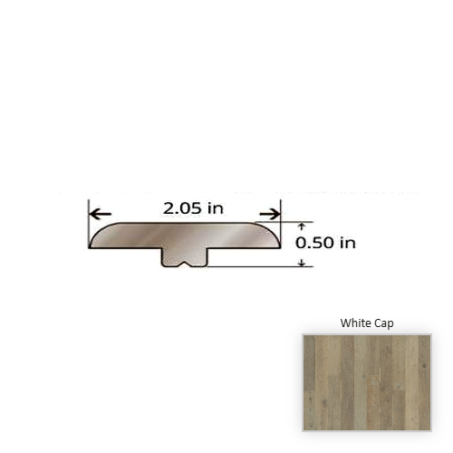 Ventura Oak White Cap Hardwood Moulding / Trim - 84.25" T Molding