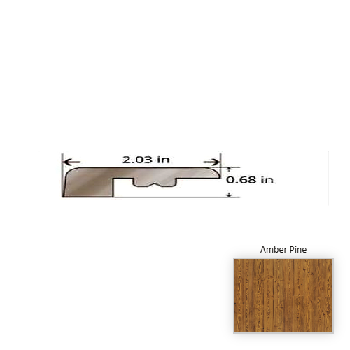 True Pine Amber Hardwood Moulding / Trim - 84.25" Threshold