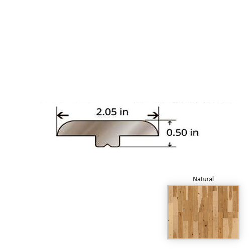 American Traditional Classics Engineered Hickory Natural Hardwood Moulding / Trim - 84.25" T Molding