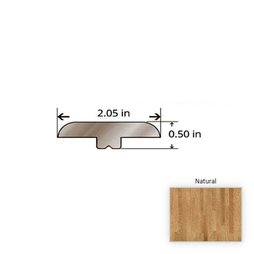 American Traditional Classics Engineered Red Oak Natural Hardwood Moulding / Trim - 84.25" T Molding