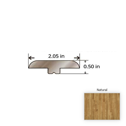 American Traditional Classics Engineered White Oak Natural Hardwood Moulding / Trim - 84.25" T Molding