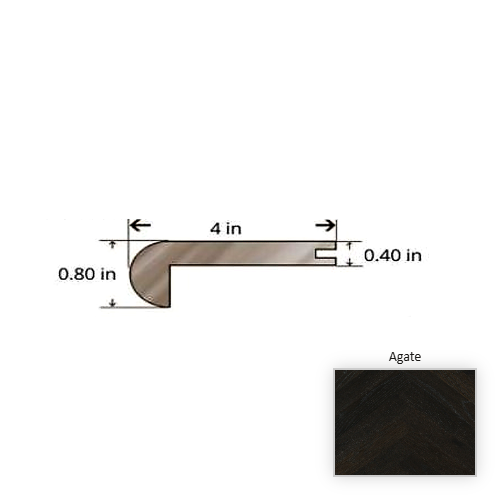 Oak Oak Agate Stair Nose TrueMark Glaze Tek 1