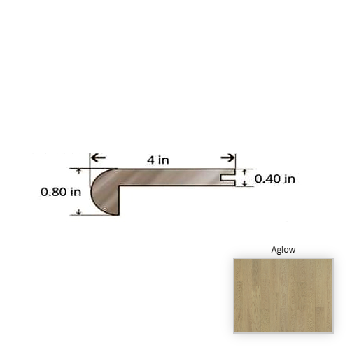 Oak Oak Aglow Stair Nose TrueMark Glaze Tek 1