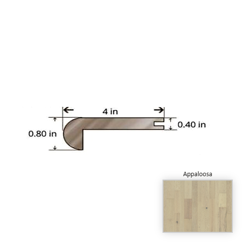 Red Oak Red Oak Appaloosa Stair Nose TrueMark Glaze Tek 1