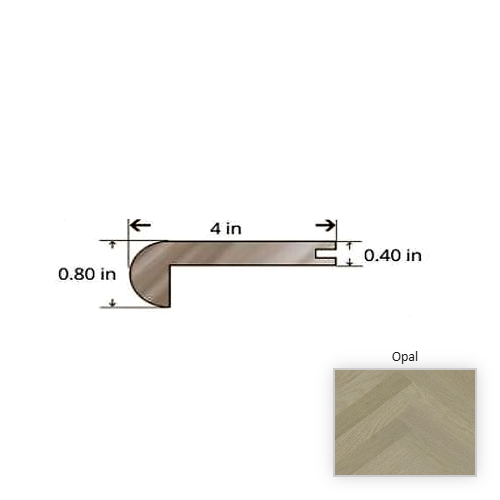Oak Oak Opal Stair Nose TrueMark Glaze Tek 1