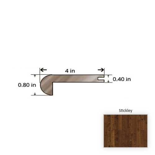 Hickory Hickory Stickley Stair Nose TrueMark Glaze Tek 1