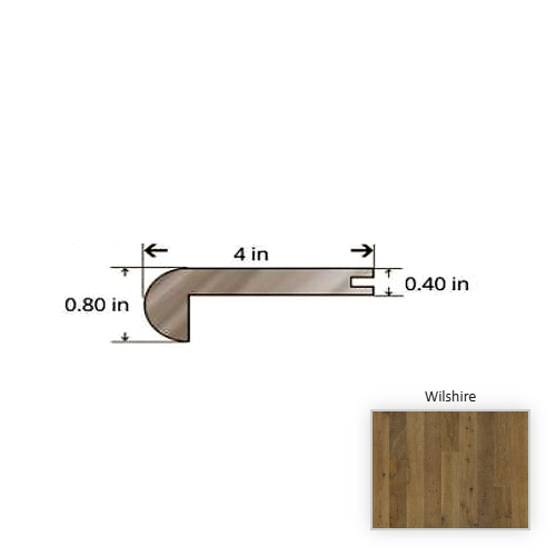 Oak Hickory Wilshire Stair Nose TrueMark Glaze Tek 1