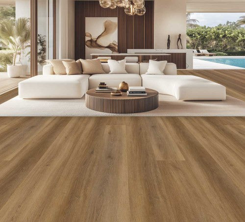 VersaCore Pure Edge Havana Tan WPC Luxury Vinyl Plank Flooring - Ceramic Bead